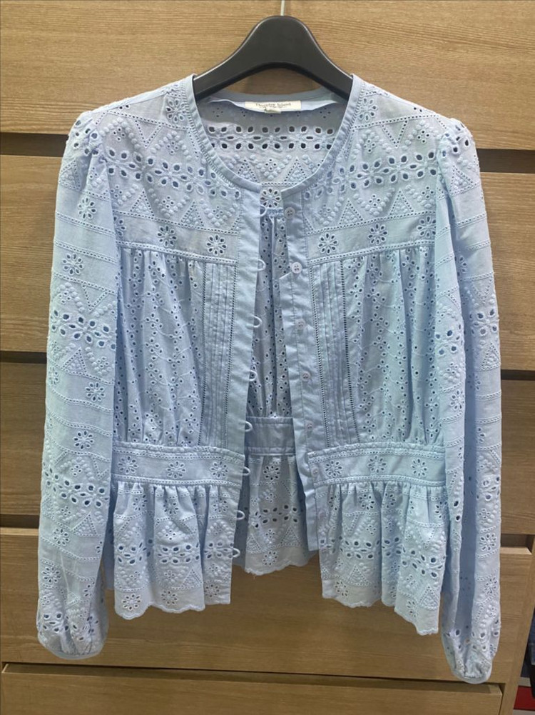 써스데이아일랜드 레이스 블라우스--3