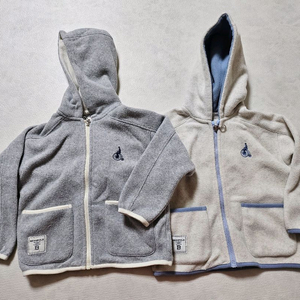 쌍둥이 빈폴 110 플리스 후드 집업 2벌 일괄 택포 4만