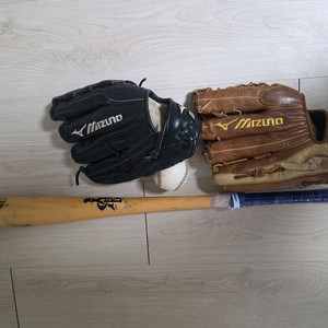 미즈노 야구 글러브 및 배트