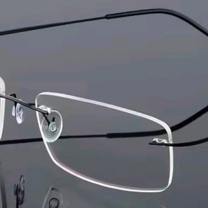 새제품 티타늄 블루라이트 차단 무테 안경테