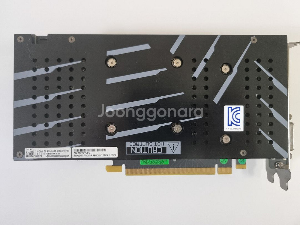 GALAX GTX 1660 Ti 그래픽카드--1