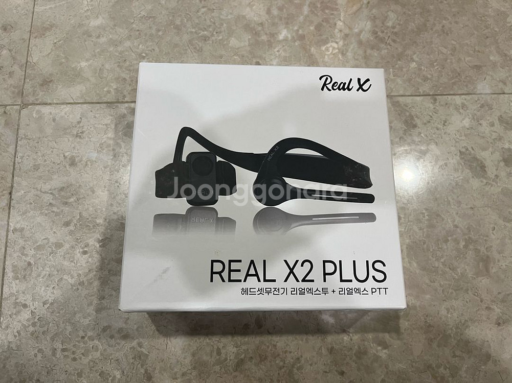 (새제품) 리얼X2 헤드셋 무전기(PTT버튼포함)--0