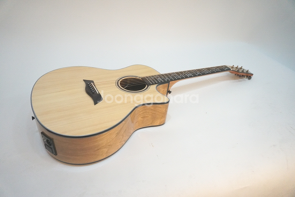 새제품 EQ 원목 탑솔리드 오동나무 통기타 기타--4