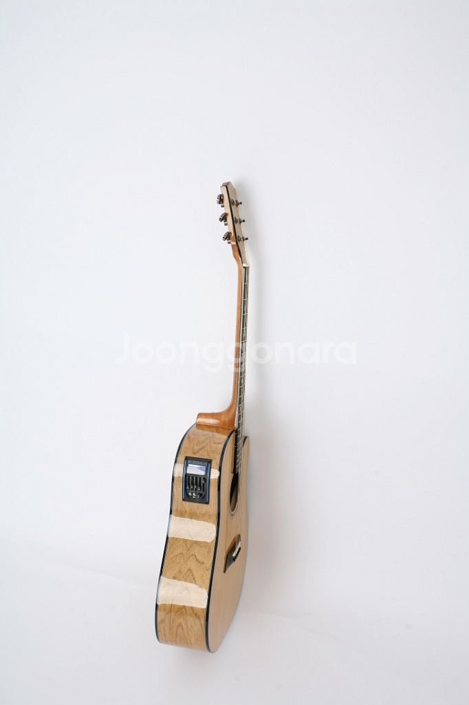 새제품 EQ 원목 탑솔리드 오동나무 통기타 기타--8
