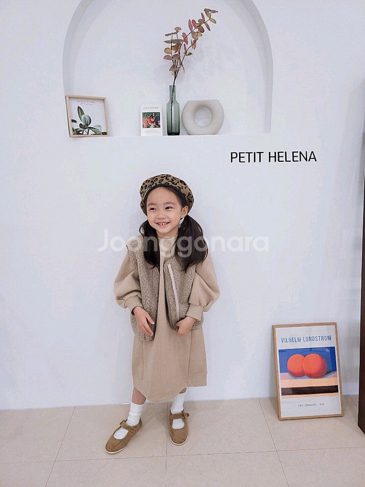 쁘띠헬레나 양털조끼 L 5-6세--0