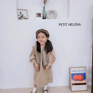 쁘띠헬레나 양털조끼 L 5-6세