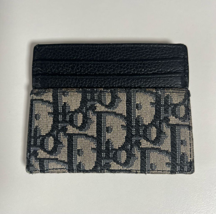 디올 오블리크 자카드 카드지갑 이미지