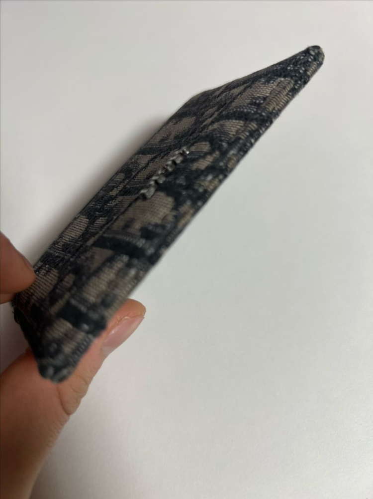 디올 오블리크 자카드 카드지갑 이미지