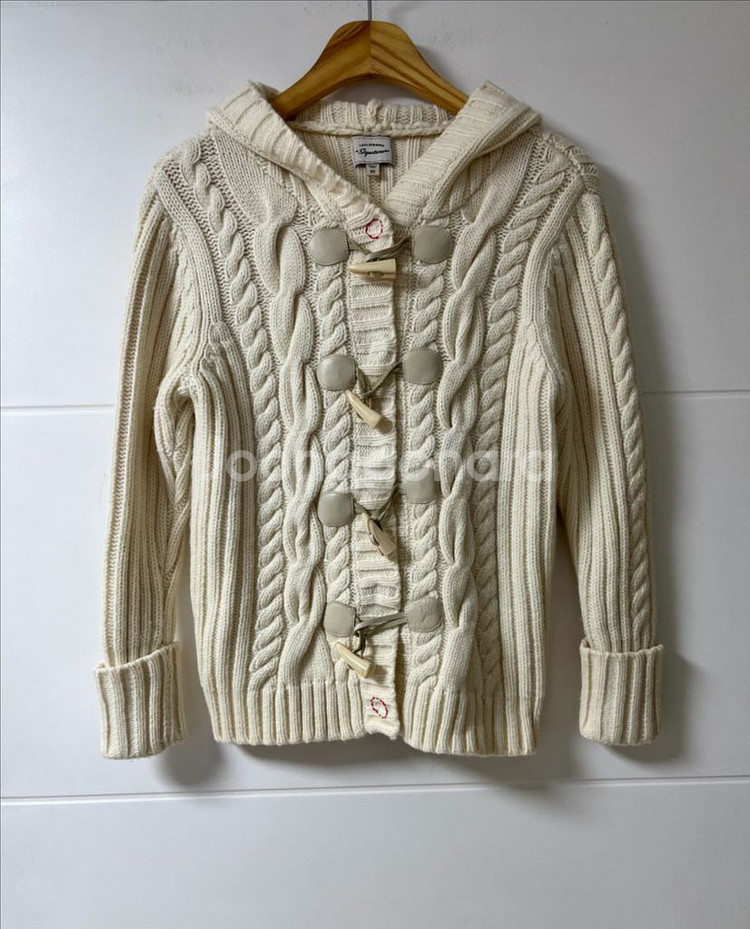 리바이스 떡복이 후드 니트 자켓--0