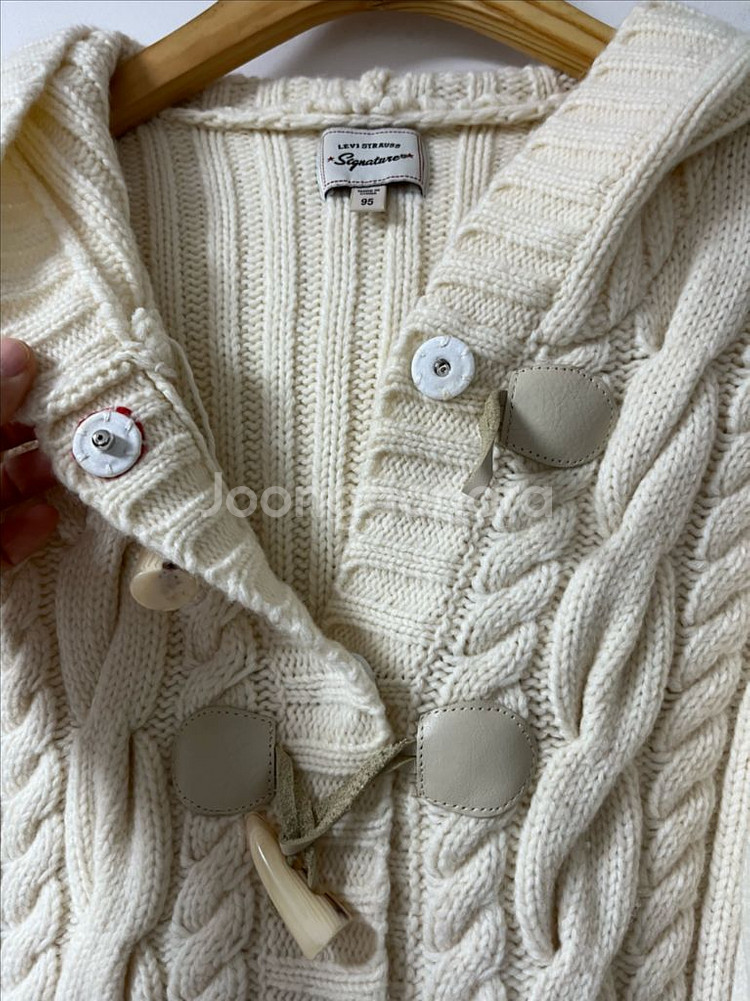 리바이스 떡복이 후드 니트 자켓--6