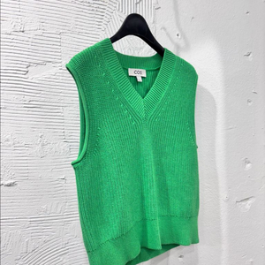 (11/2업뎃) 코스 그린 브이넥 니트 베스트