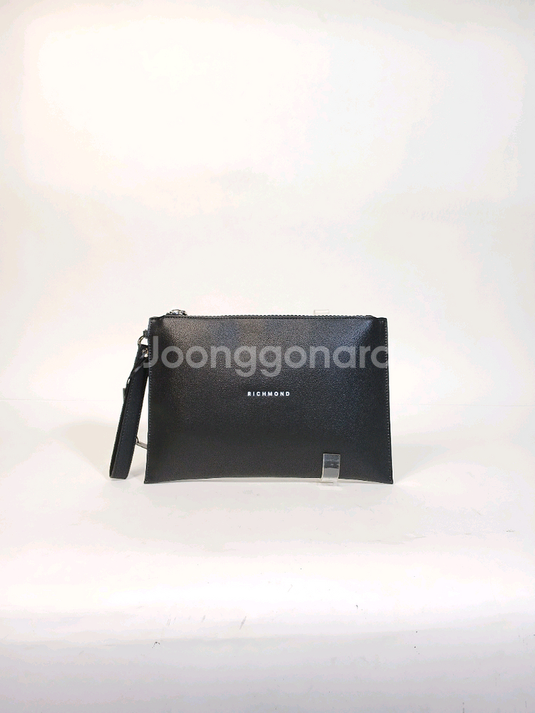 존리치몬드 검정색 가죽 남성 클러치백--0