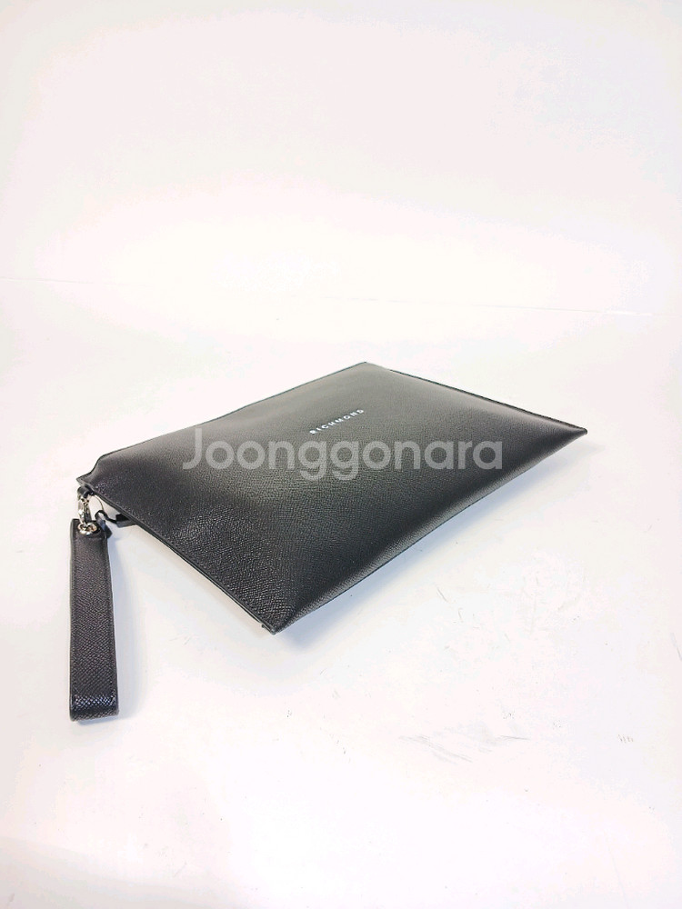 존리치몬드 검정색 가죽 남성 클러치백--5