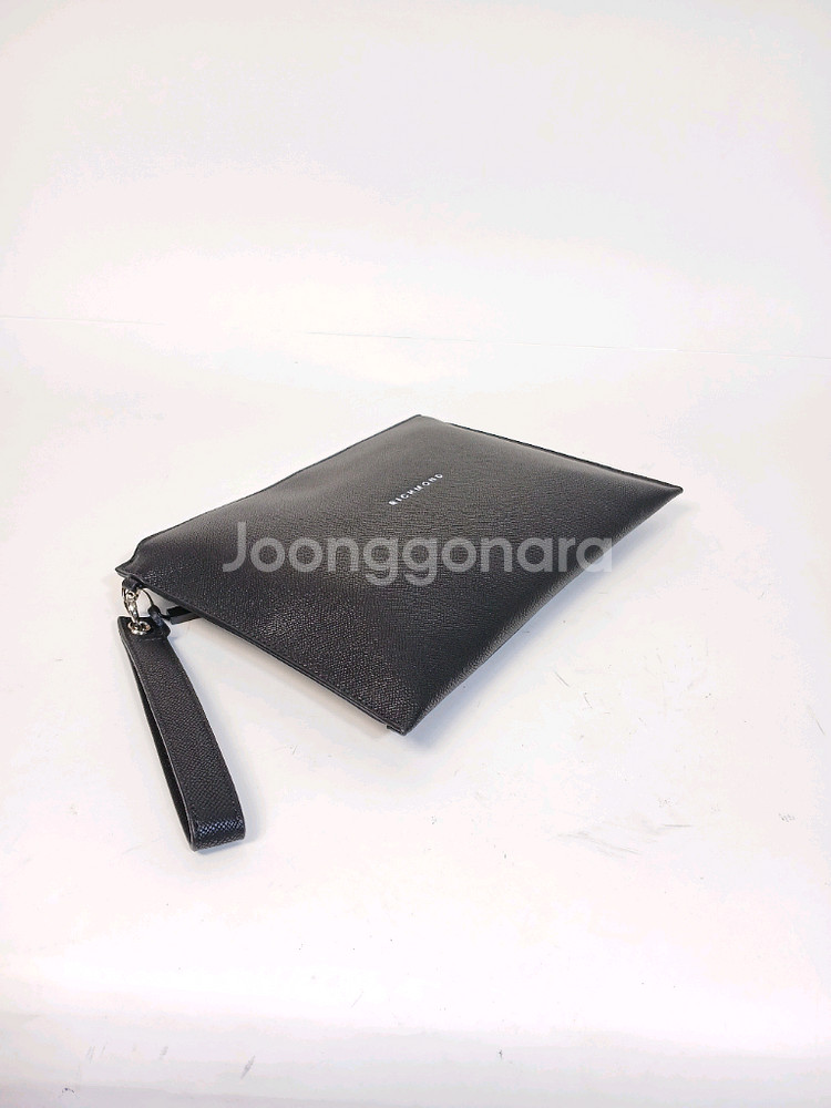 존리치몬드 검정색 가죽 남성 클러치백--4