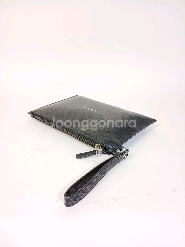 존리치몬드 검정색 가죽 남성 클러치백--3