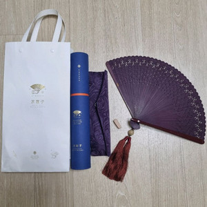 북경 수제 부채 Jingfan