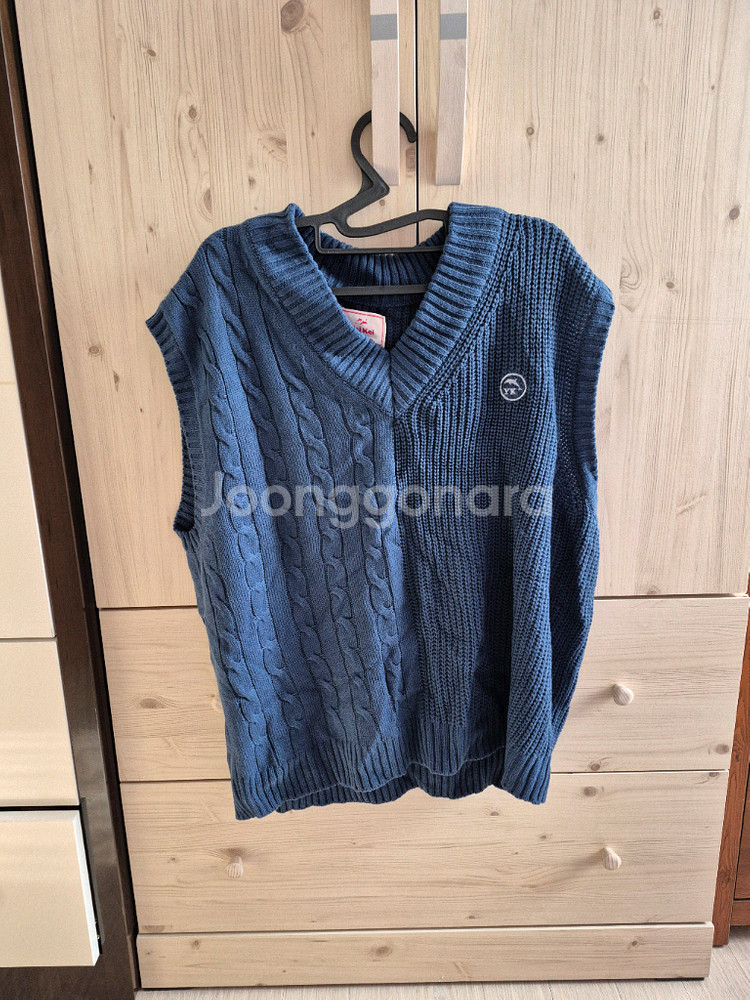 와이케이 니트베스트 (네이비)--0