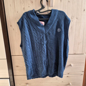 와이케이 니트베스트 (네이비)