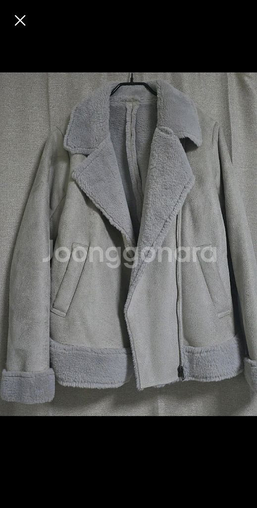 밝은회색 무스탕(여성)44~66--0