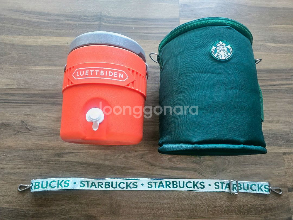 던킨 x 루엣비든 캠핑 워터저그 + 스타벅스 쿨러백--0