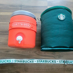 던킨 x 루엣비든 캠핑 워터저그 + 스타벅스 쿨러백