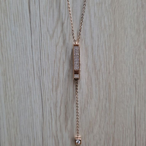 14k 로즈골드 목걸이