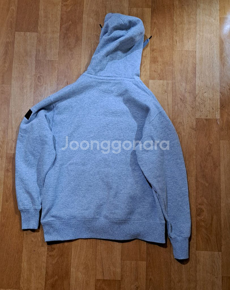 (무료배송)언더아머 그레이 기모 프린팅 후드티(XL)--1