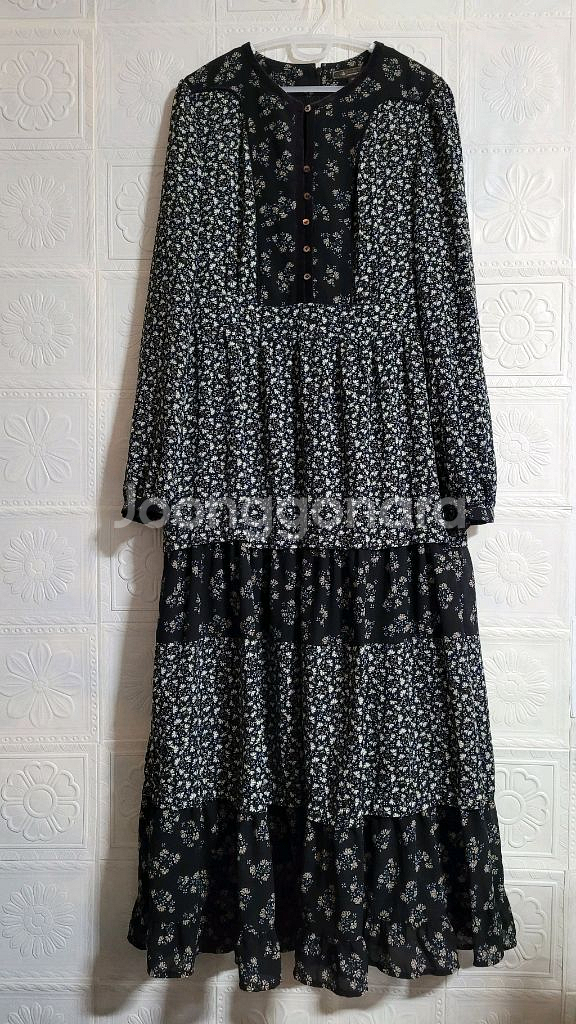 써스데이아일랜드 기모 프릴 원피스--0