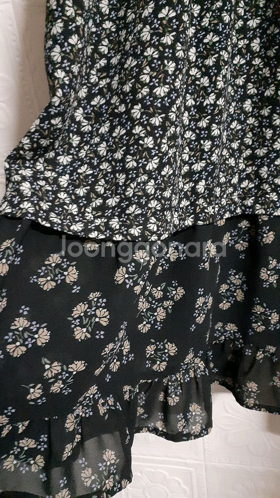 써스데이아일랜드 기모 프릴 원피스--1