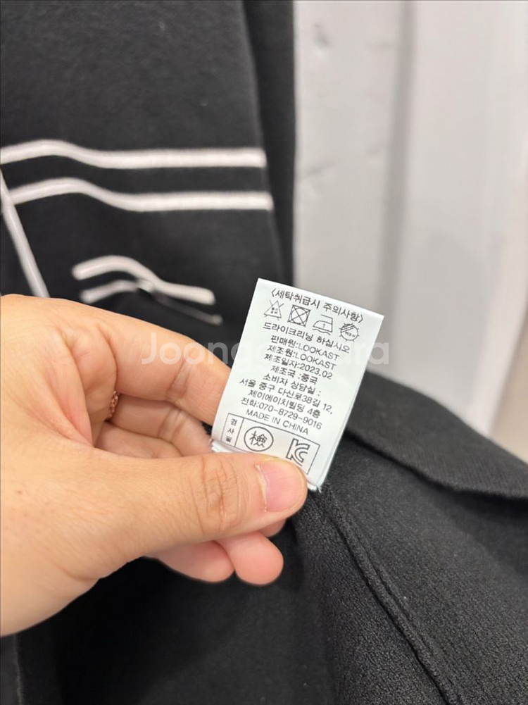 (11/2업뎃) 룩캐스트 블랙 미니 니트원피스--5