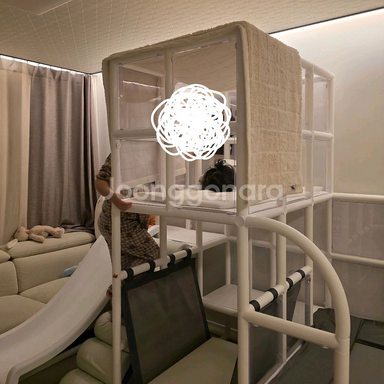 플레이가드 정글짐 (다락방, 올화이트) 1년미만 *분해완료--1