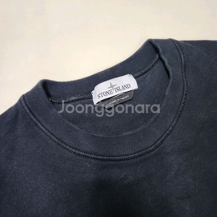 정품 스톤아일랜드 남성 기모 맨투맨 티셔츠 L--4