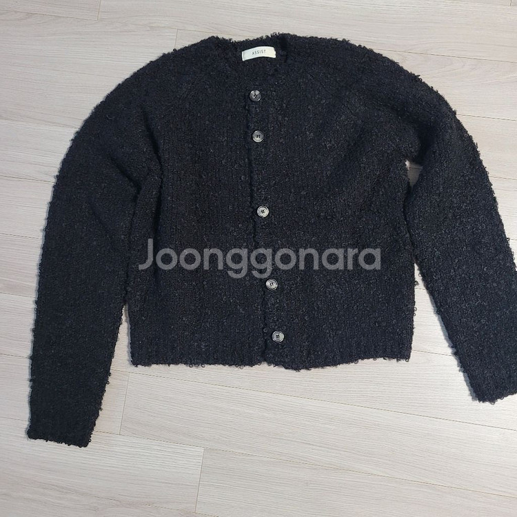 아시스트 블랙 니트 가디건 S사이즈--0
