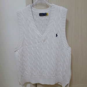 폴로 랄프로렌 케이블 니트 베스트 우먼스XL