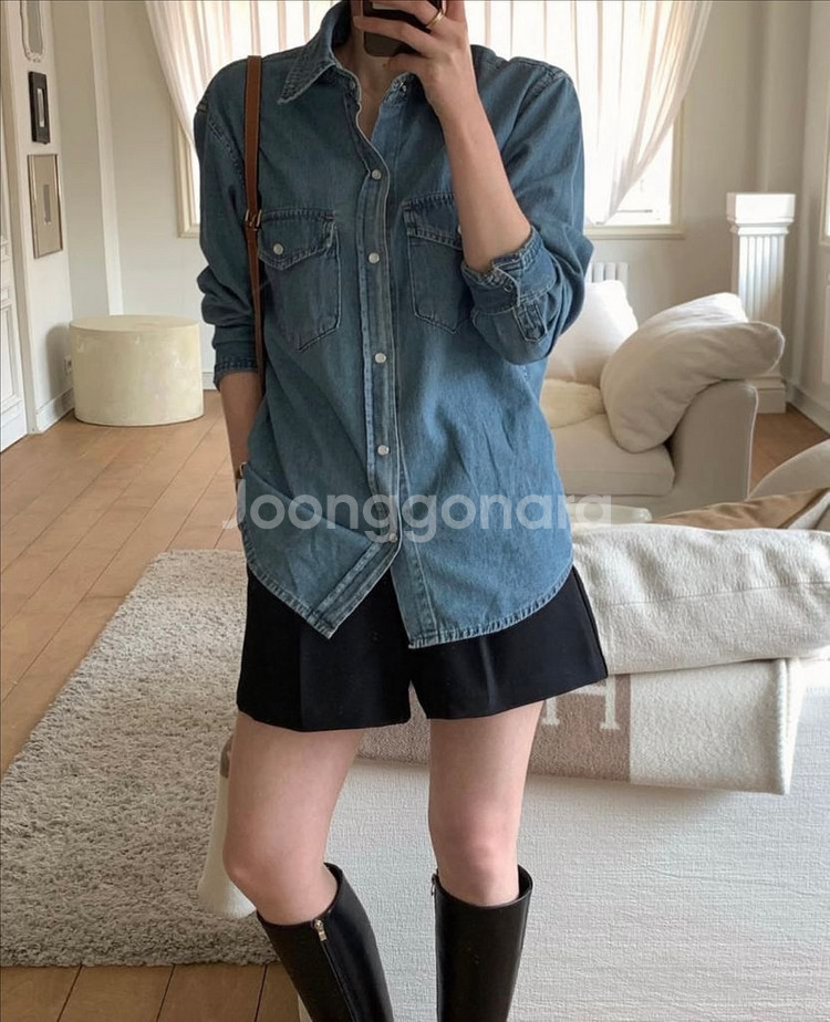 모아빈 자체제작 아르떼 청남방 새상품--3