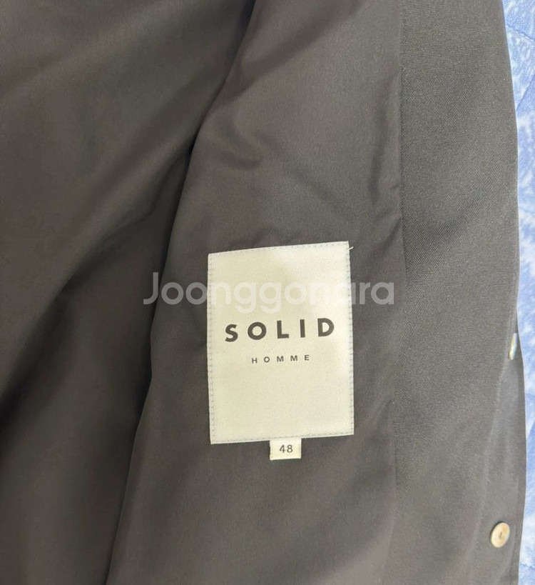 솔리드옴므 쉘파카 자켓 블랙 사이즈 48--2