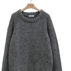 pvcs 오버사이즈 브러쉬니트차콜 L