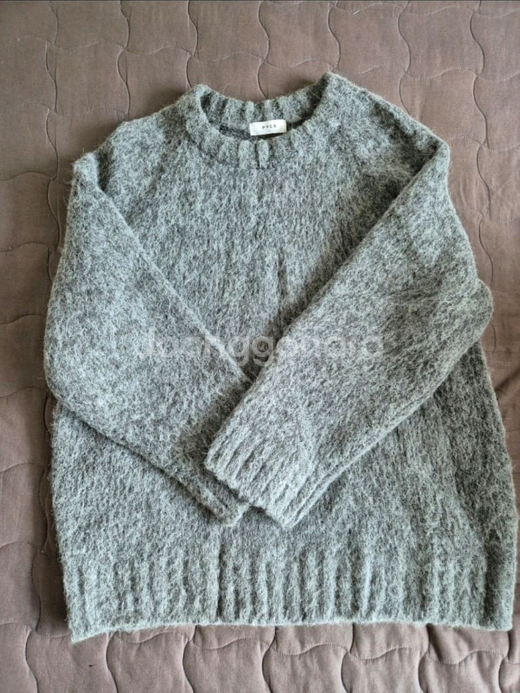 pvcs 오버사이즈 브러쉬니트차콜 L--2