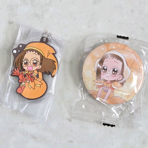 꼬마마법사레미 하즈키 b상 스트랩+c상 캔뱃지 도레미 아소토 가챠 2세트