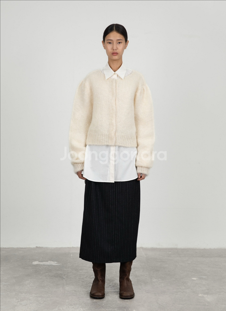 아모멘토 뉴그랜마 가디건 아이보리--1