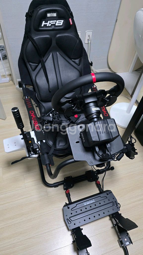 Moza r3 레이싱휠 + 플레이시트 + hf8--2