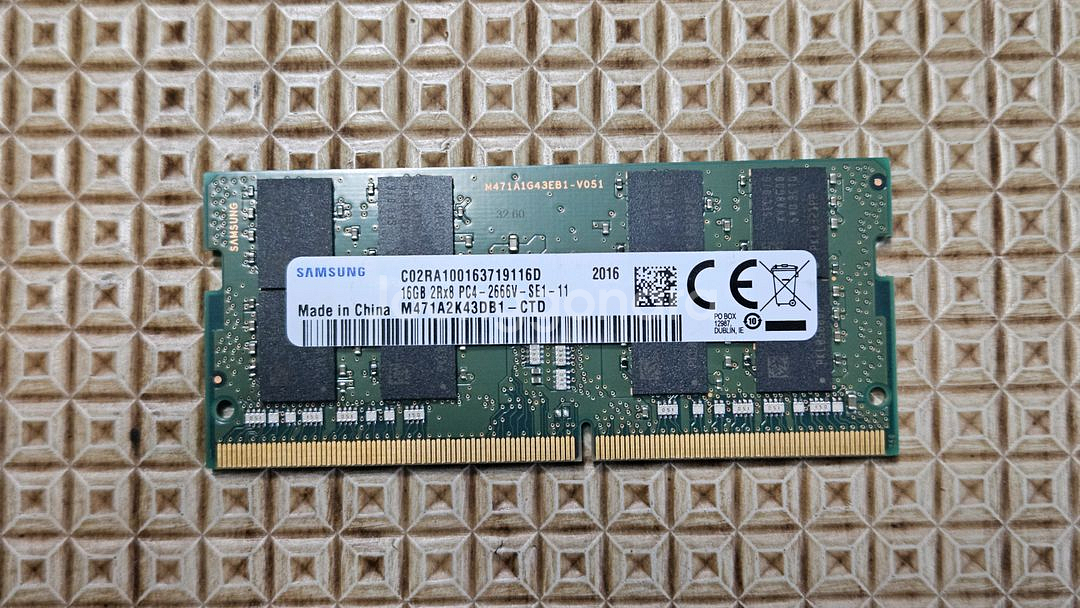 삼성 노트북 메모리 DDR4 2666v 16G 팝니다.--0