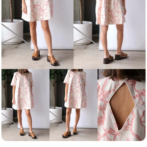 ganni 가니 데님 미니원피스