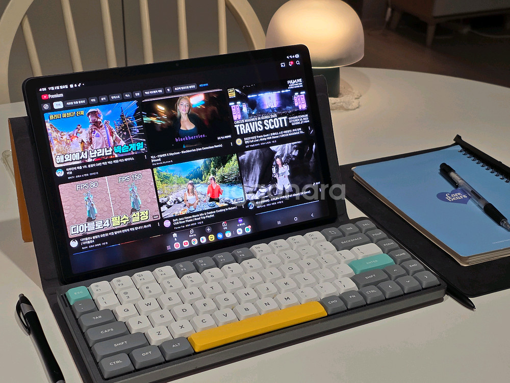 갤럭시탭 S9 플러스 256GB + 누피 air 75 V2 +정품케이스--0