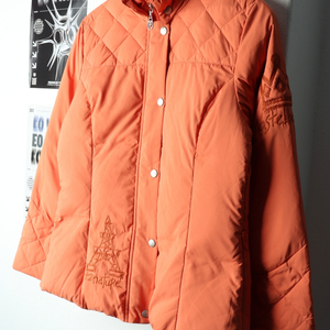 W(S-M) 까스텔바작 패딩 점퍼자켓 골프 오렌지