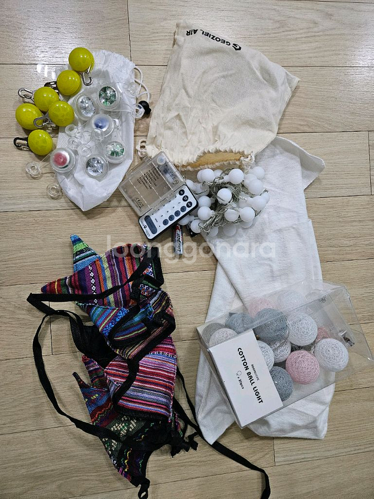 캠핑전구램프 세트 (앵두,코튼,가랜드,스트링 led)--5