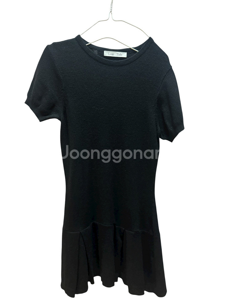 로우타이드 HALF SLEEVE FLARE KNIT [BLACK]--3