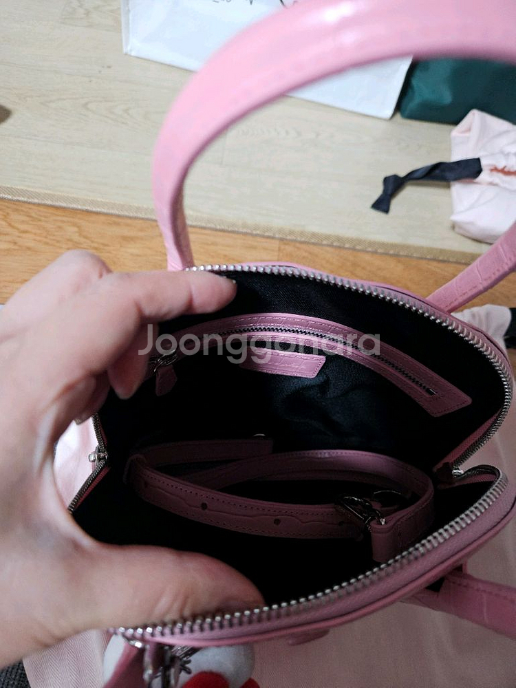 봉긋 와니머핀백 핑크/키티정품 키링덤드려요새거--0