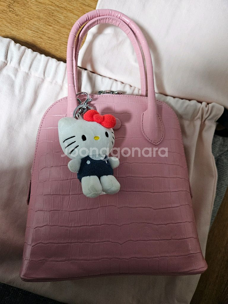 봉긋 와니머핀백 핑크/키티정품 키링덤드려요새거--1