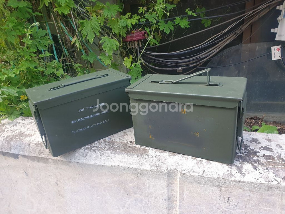 미군3단폴대 /물통/기름통/탄통/ 모포 / 포단--9